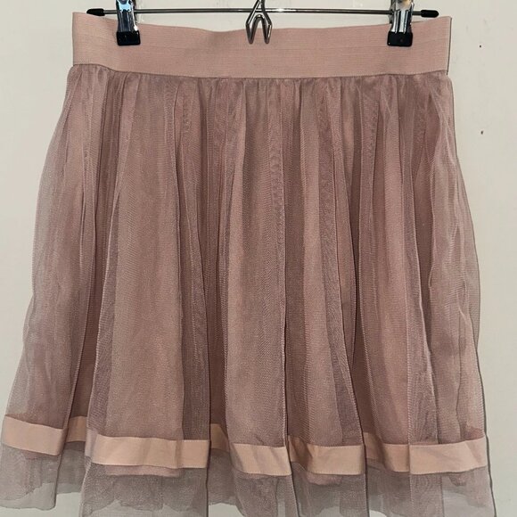 BB DAKOTA Pink Tulle Skirt - Picture 1 of 4